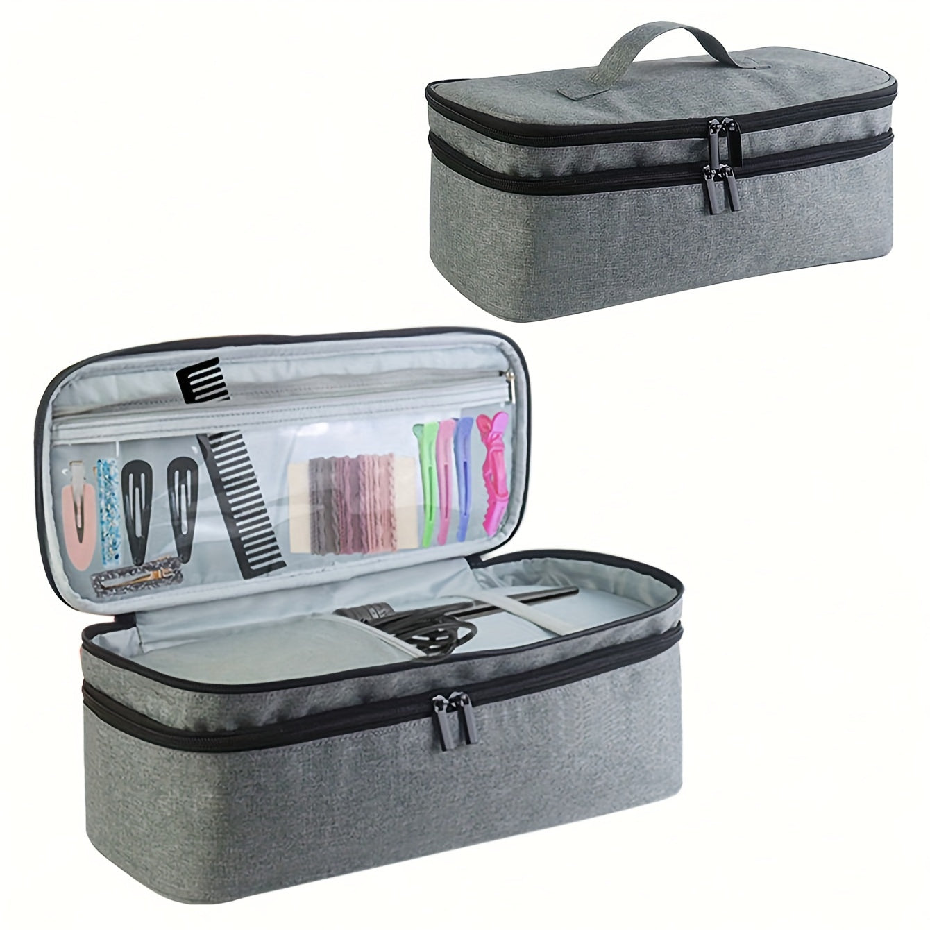 Dubbelgelaagde Reis Cosmetica Organiser