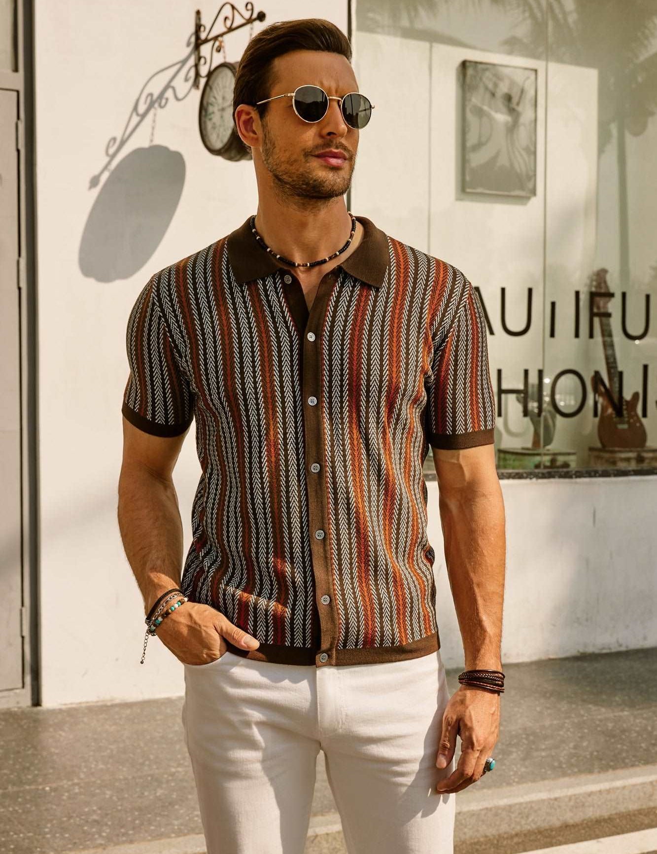 Harris | Stijlvol vintage overhemd met retro strepen