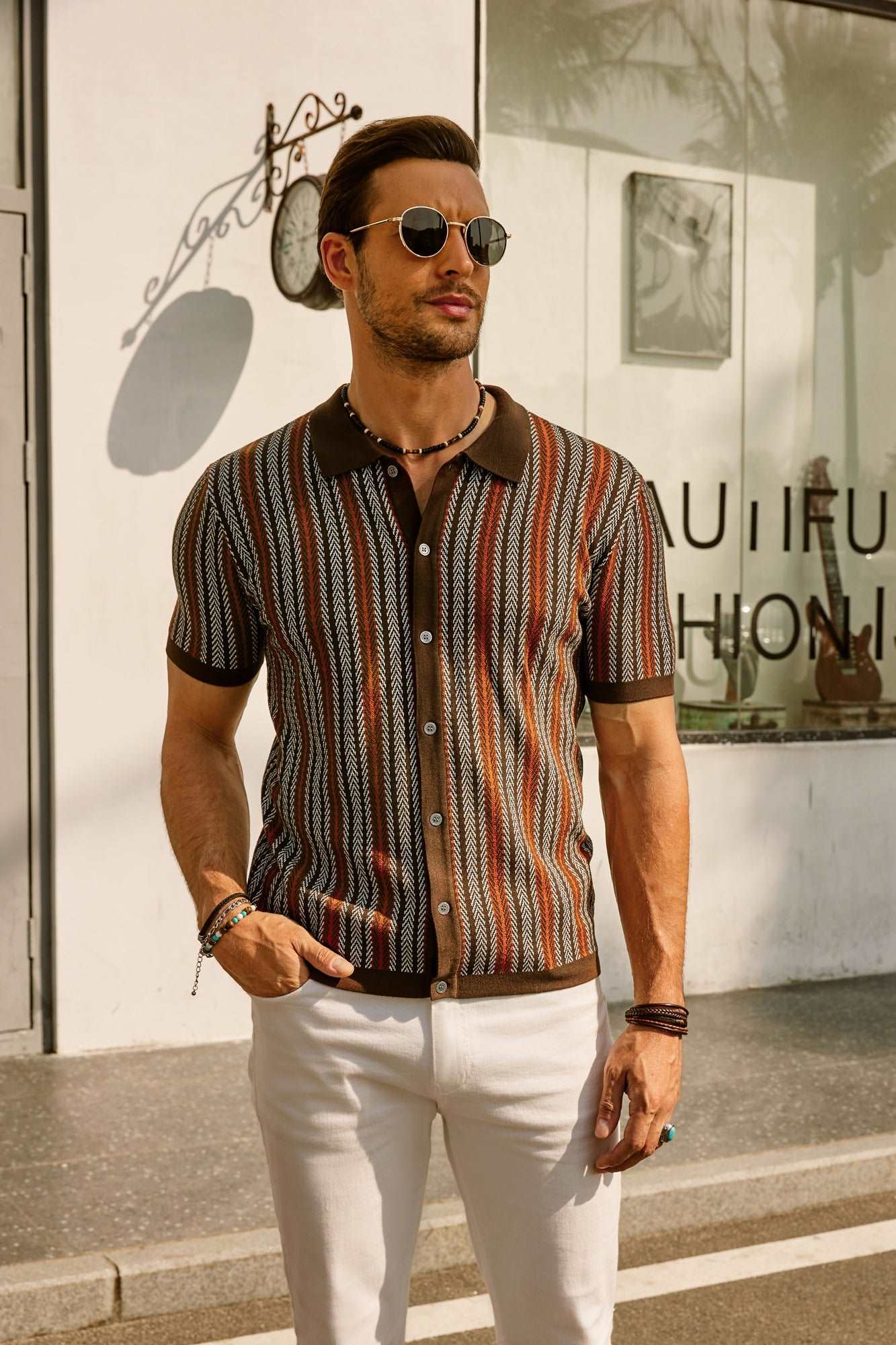 Harris | Stijlvol vintage overhemd met retro strepen