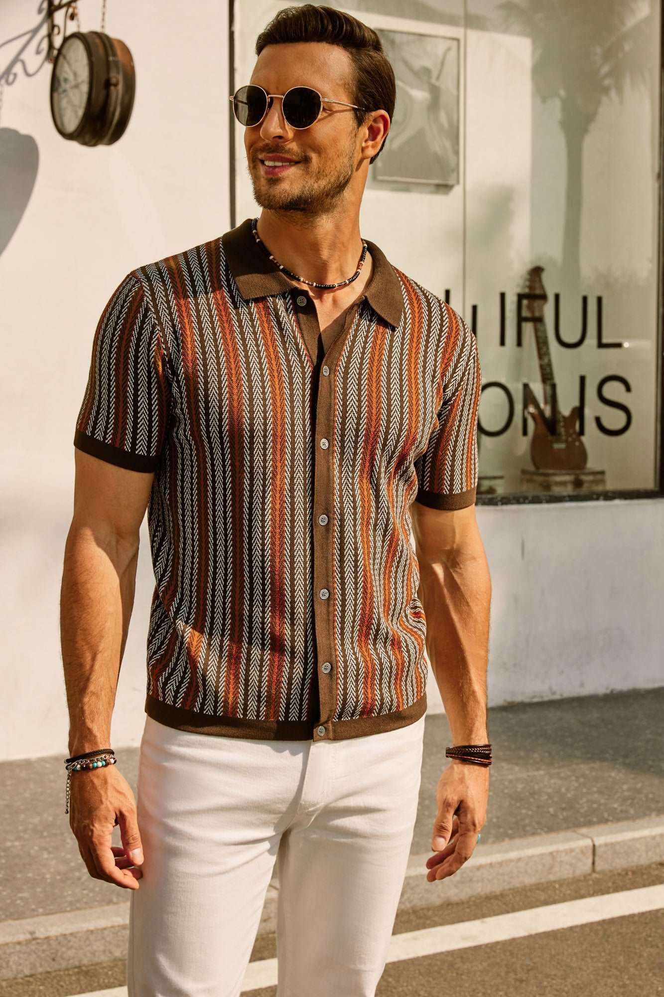 Harris | Stijlvol vintage overhemd met retro strepen