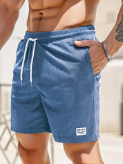 Casual shorts voor heren - elastische tailleband - lichtgewicht ademende stof - fit trekkingsfit