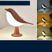 GlowNest | Houten Vogelvormige Nachtlamp
