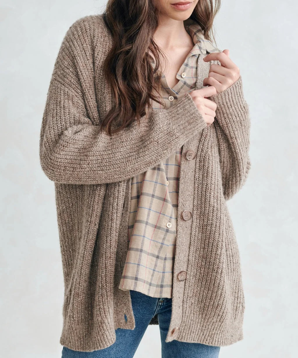 Amber | Warm lang vest met knopen
