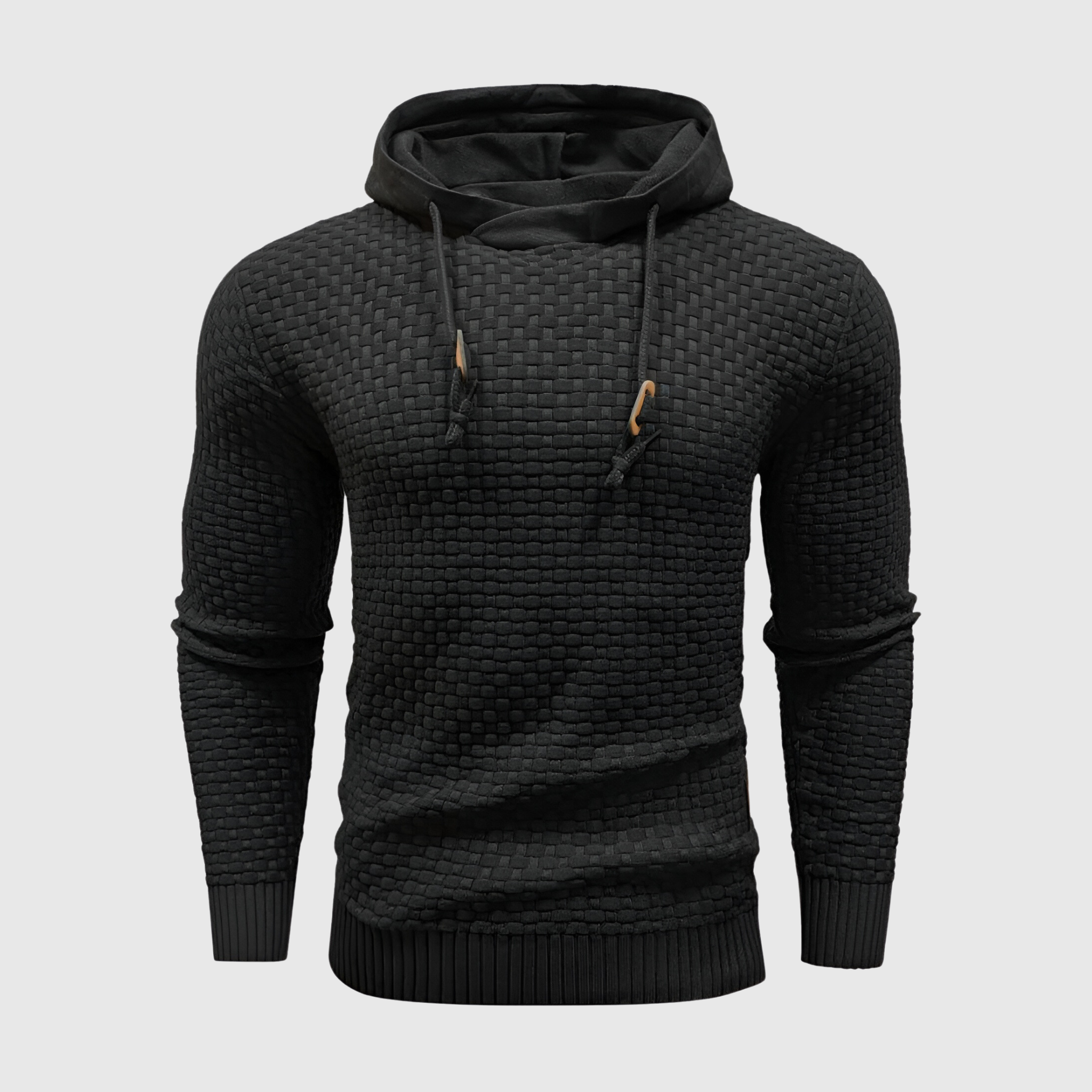 Leo | Hippe Hoodie met Wafel patroon