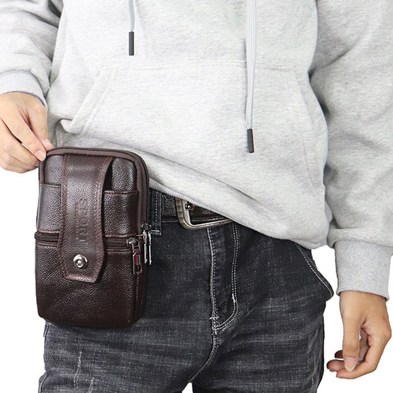 Joris | Vintage Heren Crossbody Heuptas met Verstelbare Band