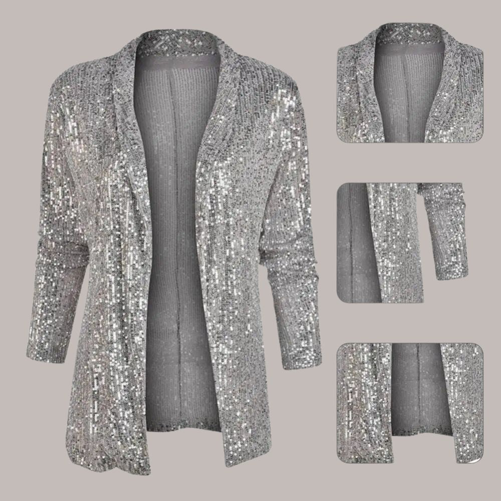Freya | Sprankelende Pailletten Blazer – Elegant en Glamoureus