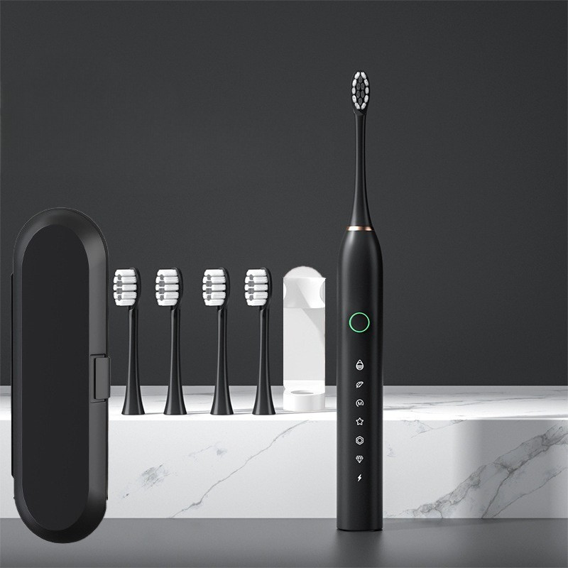 Variant image for B-1 zwart met 4 borstelkoppen + reiskisten + stand