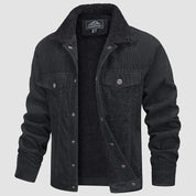 Ruben | Stijlvolle en comfortabele Corduroy herenjas met sherpa voering