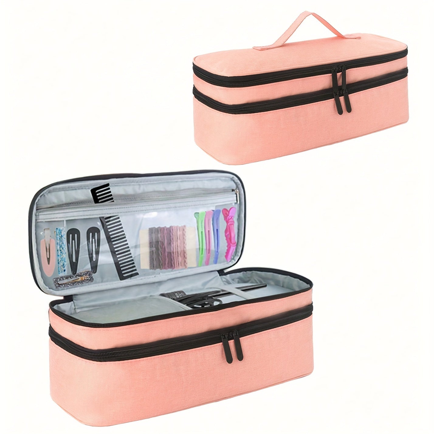 Dubbelgelaagde Reis Cosmetica Organiser