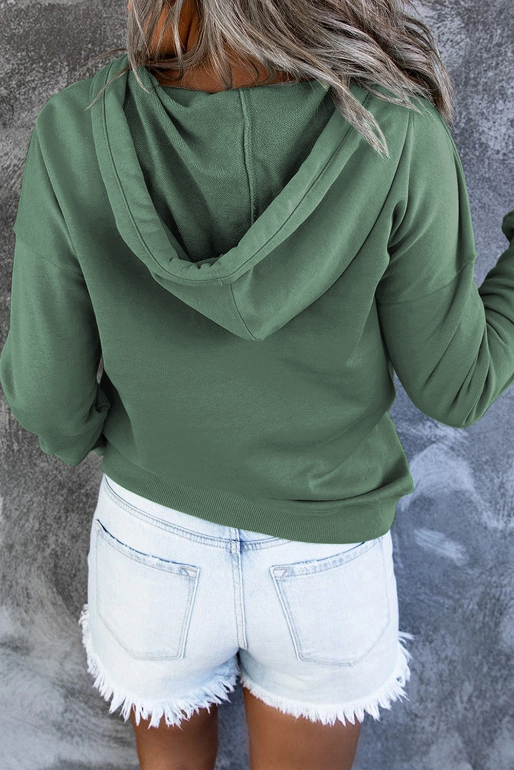 Emari | Warme Fleece Trui met Capuchon en Knopen