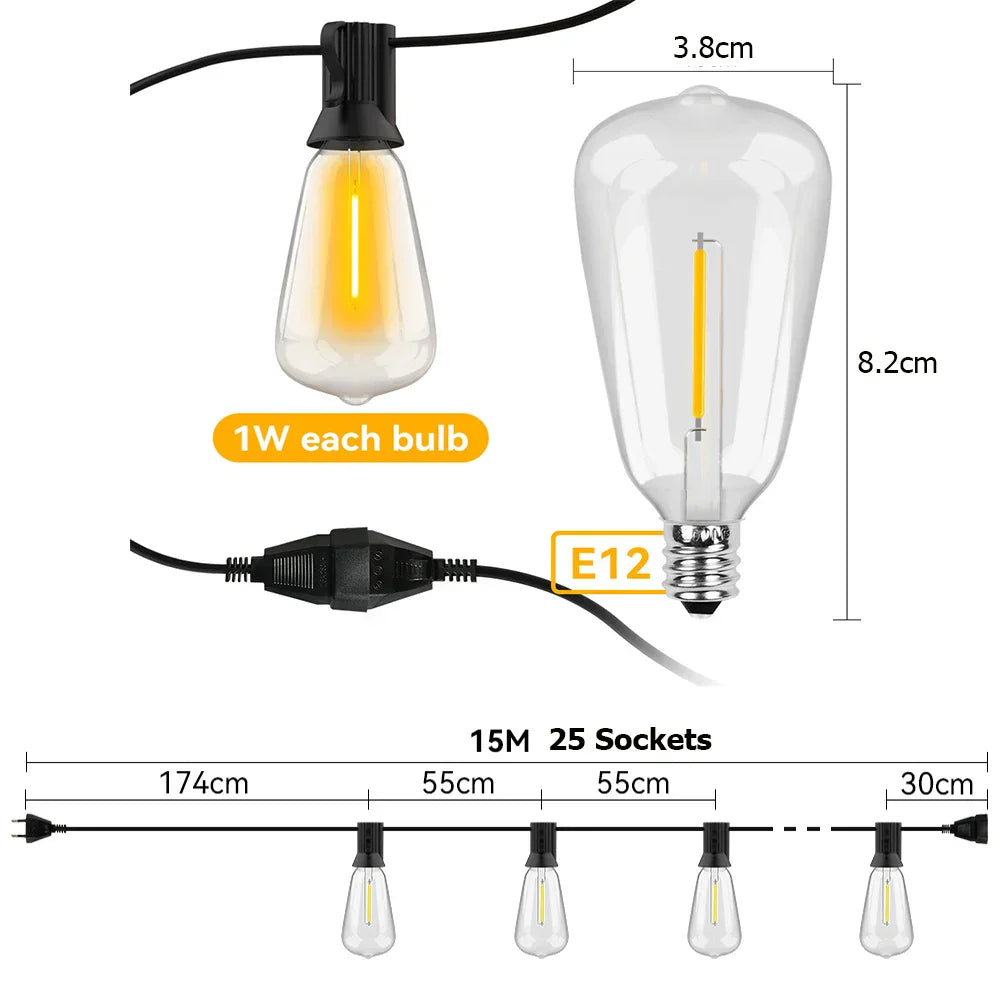 GlowRain - Waterdichte LED Sfeerlampen voor Binnen en Buiten Gebruik