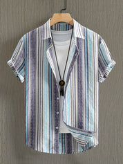 Stijlvol Ademend Gestreept Korte Mouwen Zomer T-shirt voor Dames