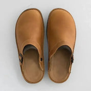 UrbanStep | Luxe Leren Klompschoenen voor Mannen - Ultiem Comfort, Trendy Ontwerp, Eenvoudig Aan te Trekken Casual Schoeisel