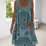 LEILANY | Mouwloze Plus Size Zomerjurk