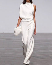 KATE | Elegante jumpsuit met chique staande kraag
