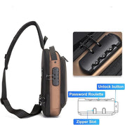 Ethan | Anti-Diefstal USB Crossbody Sling Reis Tas
