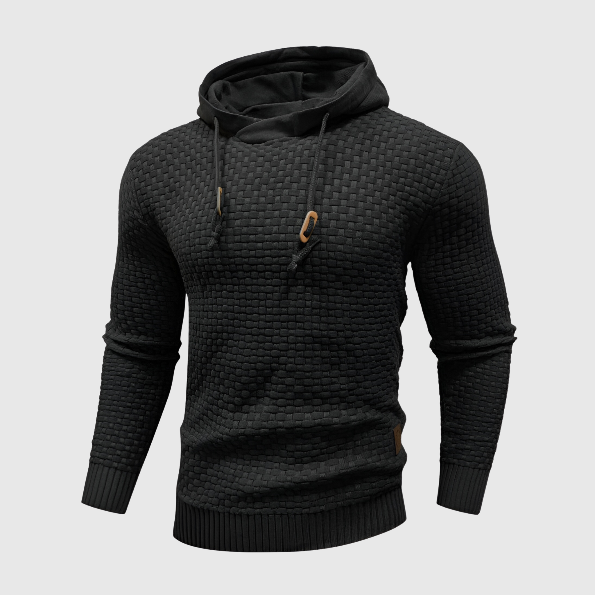 Leo | Hippe Hoodie met Wafel patroon