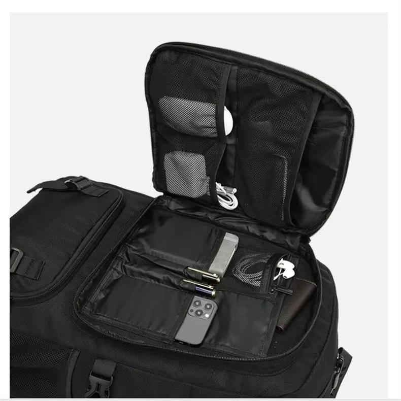 Rowi | Uitbreidbaar 80L Reizen Hiking Laptop rugzak met USB-oplader