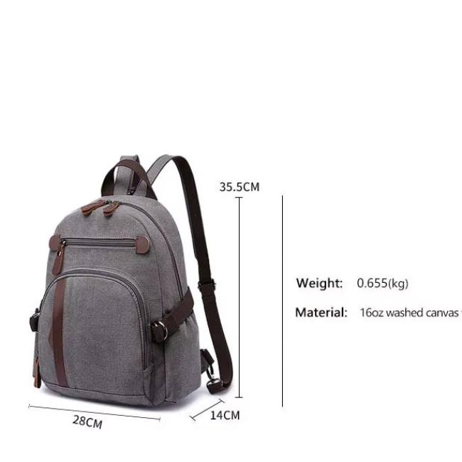 Carter | Canvas Unisex Grote Reistas Rugzak