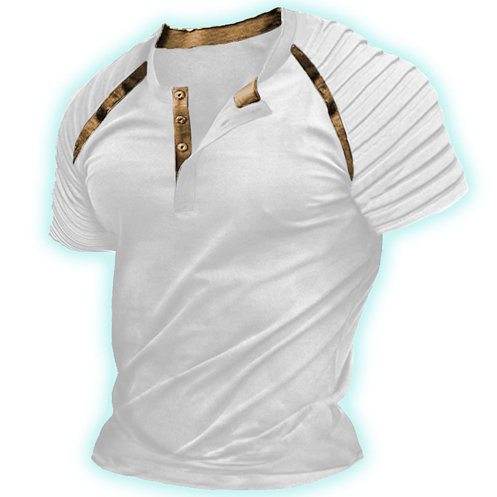 Rolly | Tijdloos Henley T-shirt met Textuur - De Perfecte Casual Look voor Elke Gelegenheid