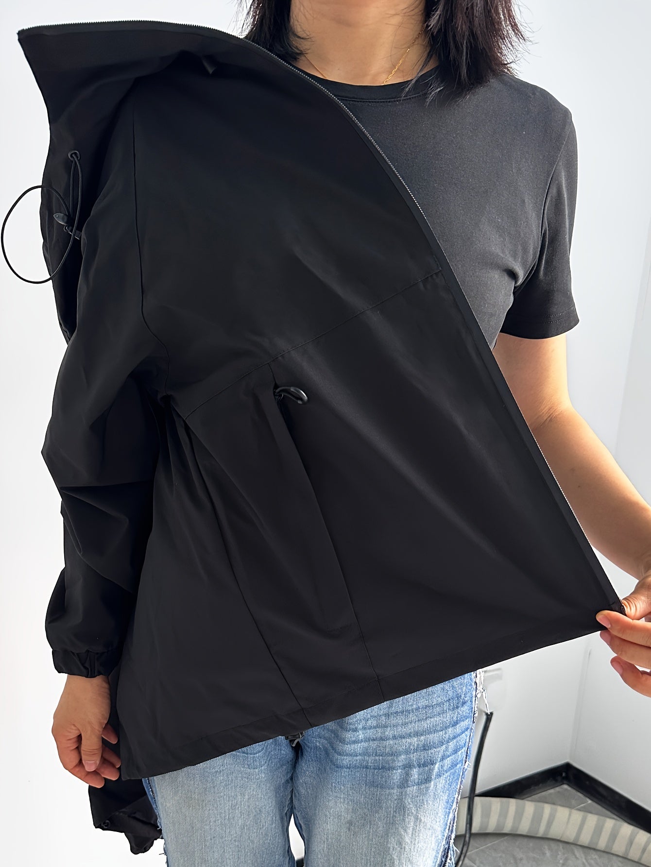 Larriza | Moderne Waterdichte en Winddichte Regenjas voor Dames