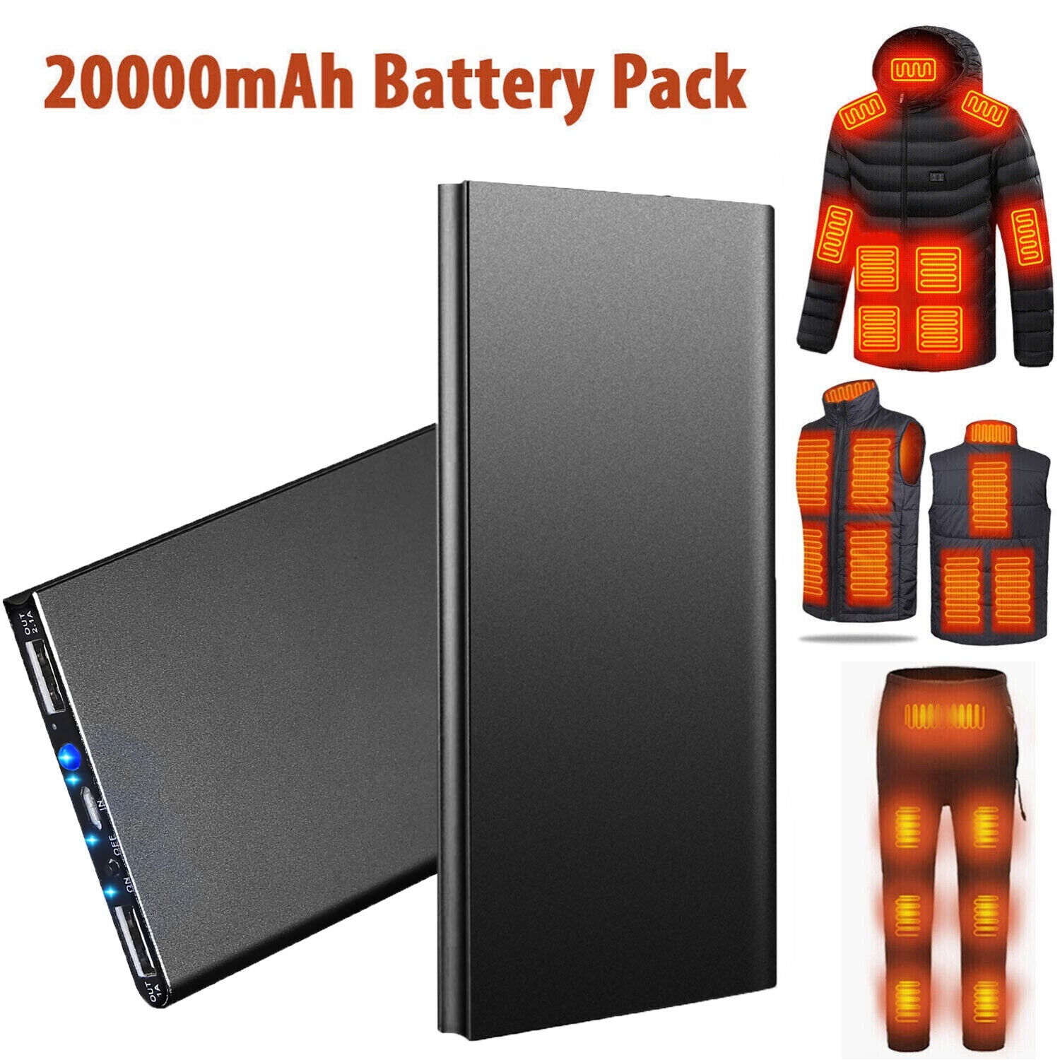 1x oplaadbare batterij 0