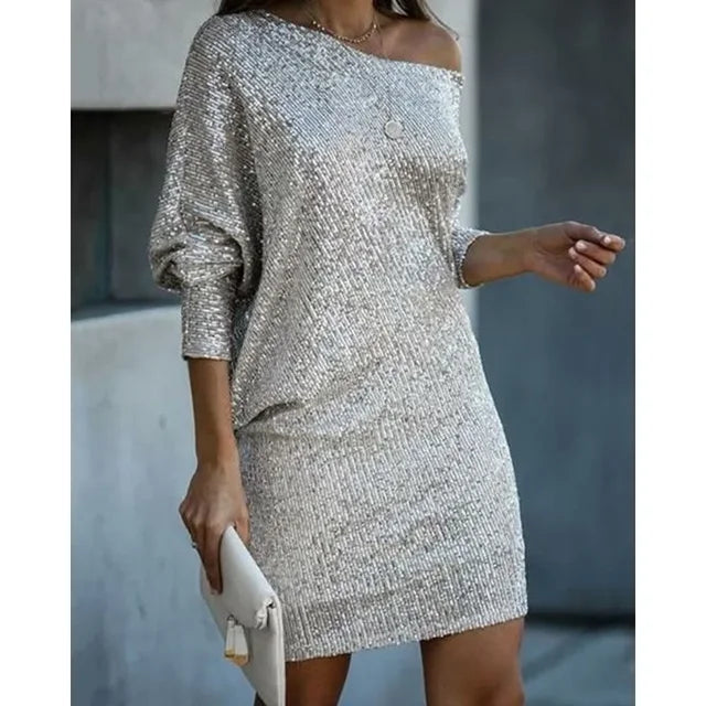 Isla | Elegante Glitterjurk voor een Feestelijke Look