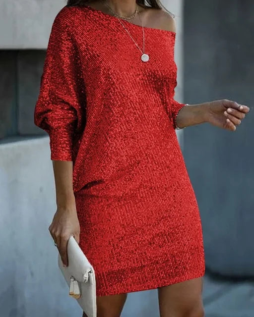 Isla | Elegante Glitterjurk voor een Feestelijke Look