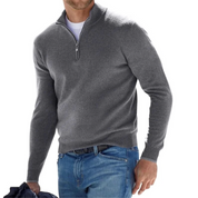 Morris | Casual Heren vest met Rits en Hoge Kraag
