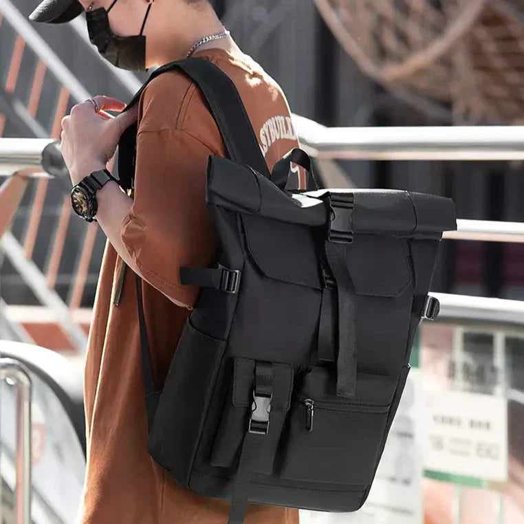Bram | Stijlvolle & Functionele Waterdichte Rolltop Rugzak