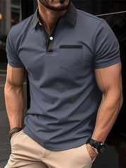 Elegant Katoenen Polo Shirt voor Heren met Korte Mouwen – Perfect voor Golf!
