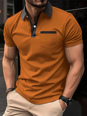 Elegant Katoenen Polo Shirt voor Heren met Korte Mouwen – Perfect voor Golf!