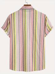 Stijlvol Ademend Gestreept Korte Mouwen Zomer T-shirt voor Dames