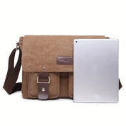 Max | Vintage Canvas Leren Schoudertas voor Mannen
