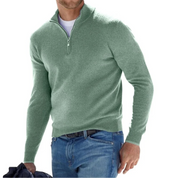 Morris | Casual Heren vest met Rits en Hoge Kraag