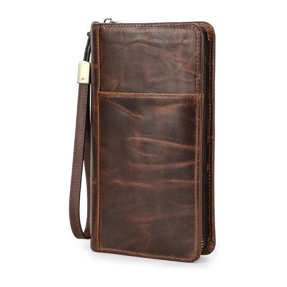 Ocean | Top Grain Leren Paspoort Wallet