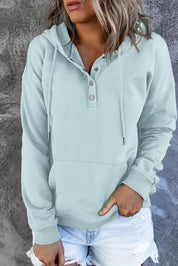 Emari | Warme Fleece Trui met Capuchon en Knopen