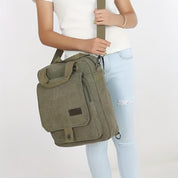 Asher | Canvas Rugzak: Minimalistisch Reizen in Stijl