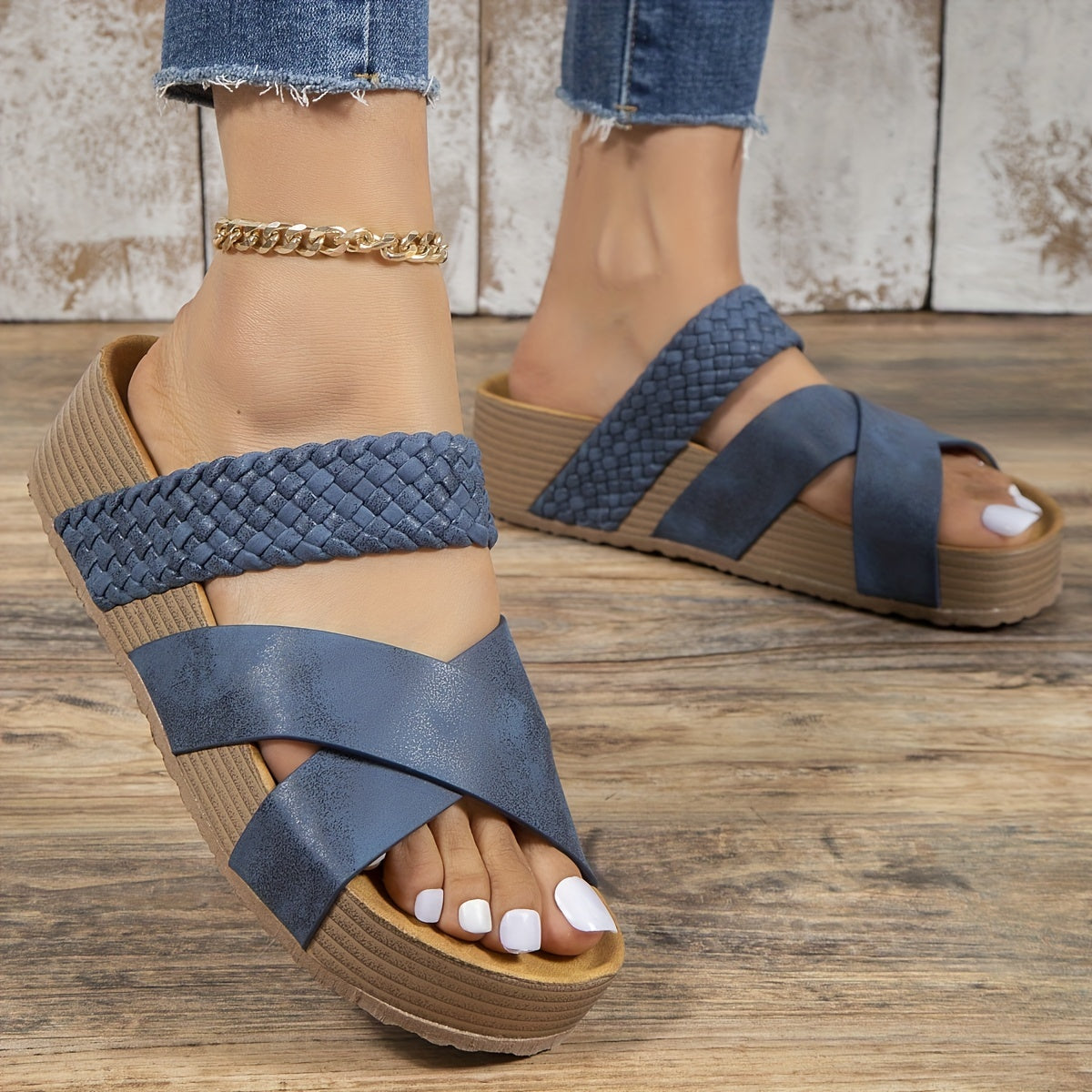 Hannah | Verweven Sandalen – Moeiteloos Moderne Look