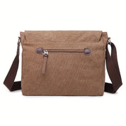 Max | Vintage Canvas Leren Schoudertas voor Mannen