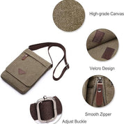 Joris | Retro Canvas Kleine Messenger Schoudertas