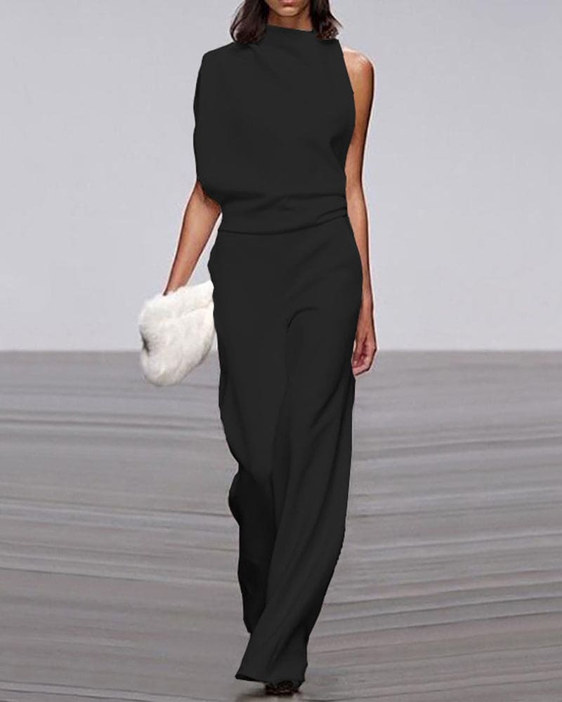 KATE | Elegante jumpsuit met chique staande kraag