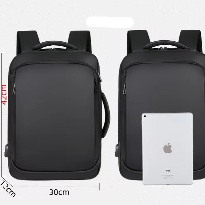 Vergel | Waterdichte USB-oplader Hiking Reizen Grote Laptop Rugzak