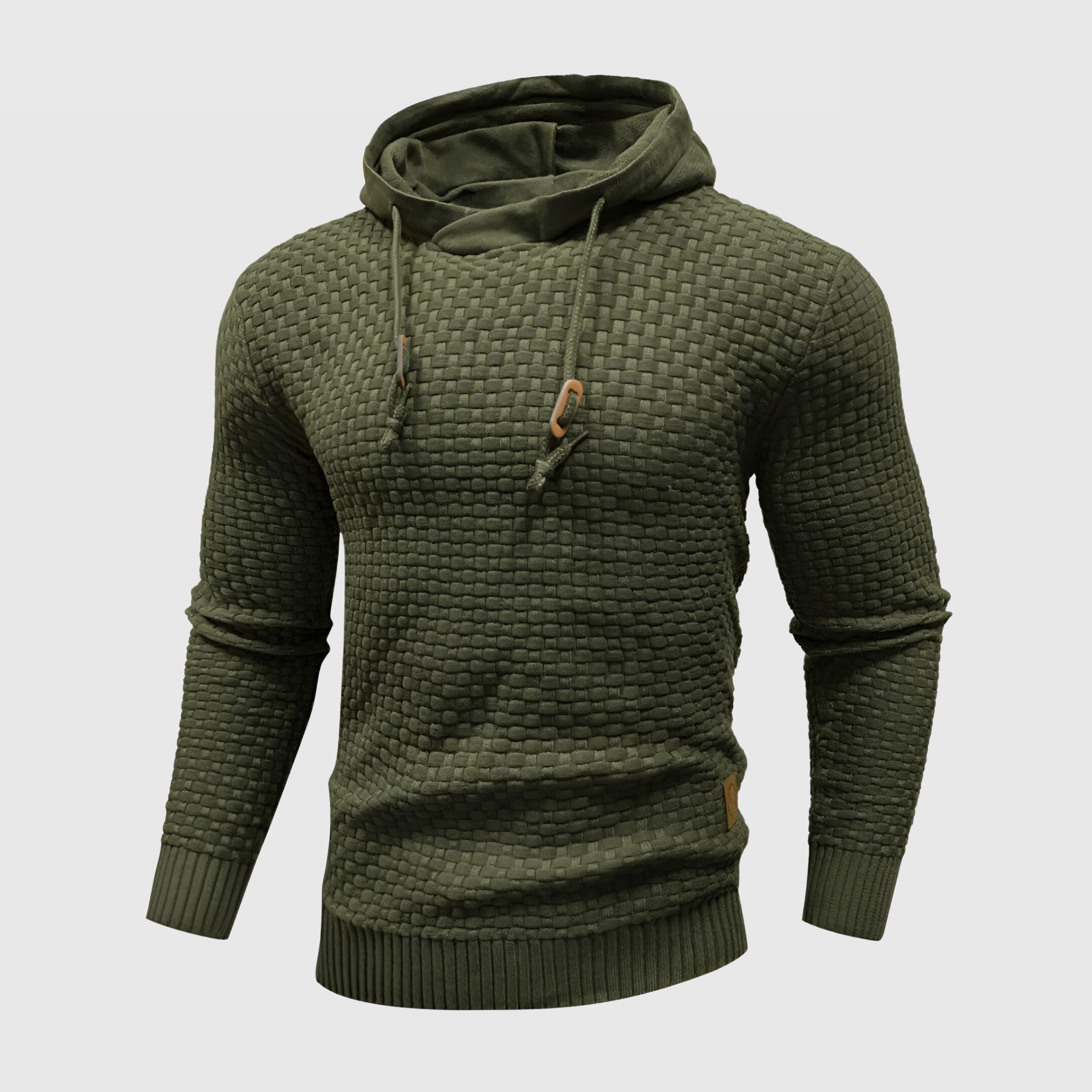 Leo | Hippe Hoodie met Wafel patroon