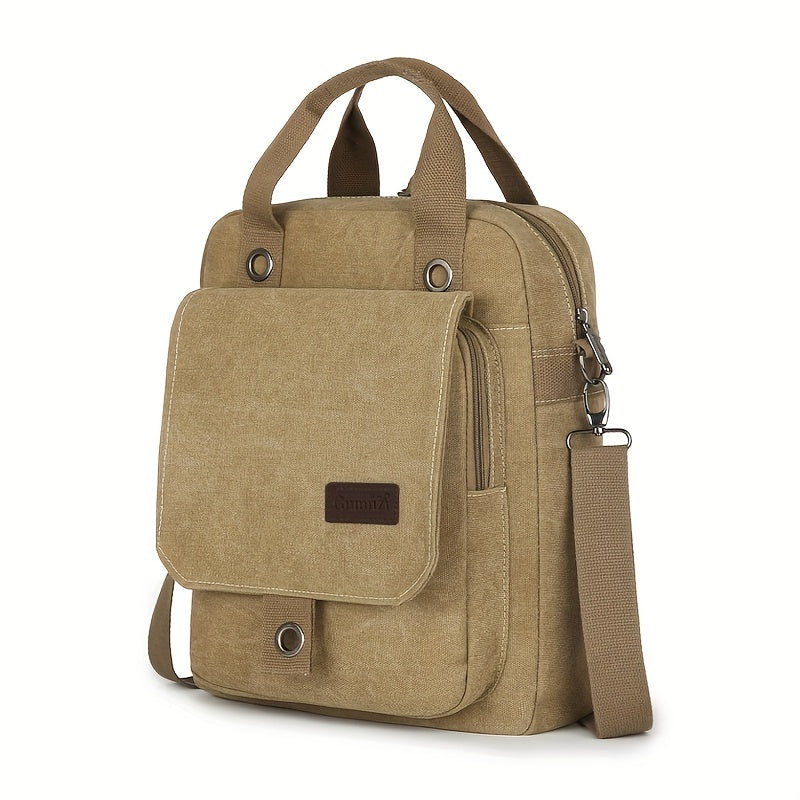 Asher | Canvas Rugzak: Minimalistisch Reizen in Stijl