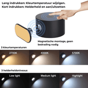 FlexiLamp | Draadloze Oplaadbare 360° Wandlamp