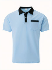 Elegant Katoenen Polo Shirt voor Heren met Korte Mouwen – Perfect voor Golf!