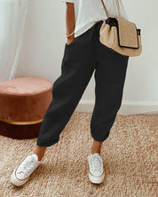 ELLEN | Stijlvolle Broek van Luxe Katoen en Linnen