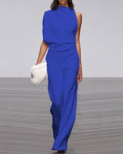 KATE | Elegante jumpsuit met chique staande kraag