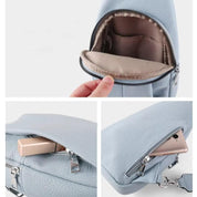 Lily | Dames Geometrische Schouderband Leren Crossbody Sling Tas